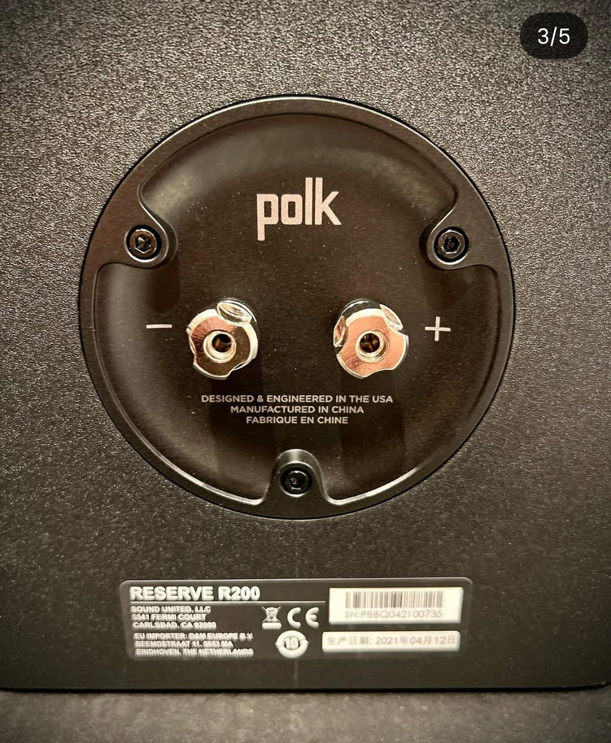 Monitores High End Polk Reserve R200 con Stands Originales