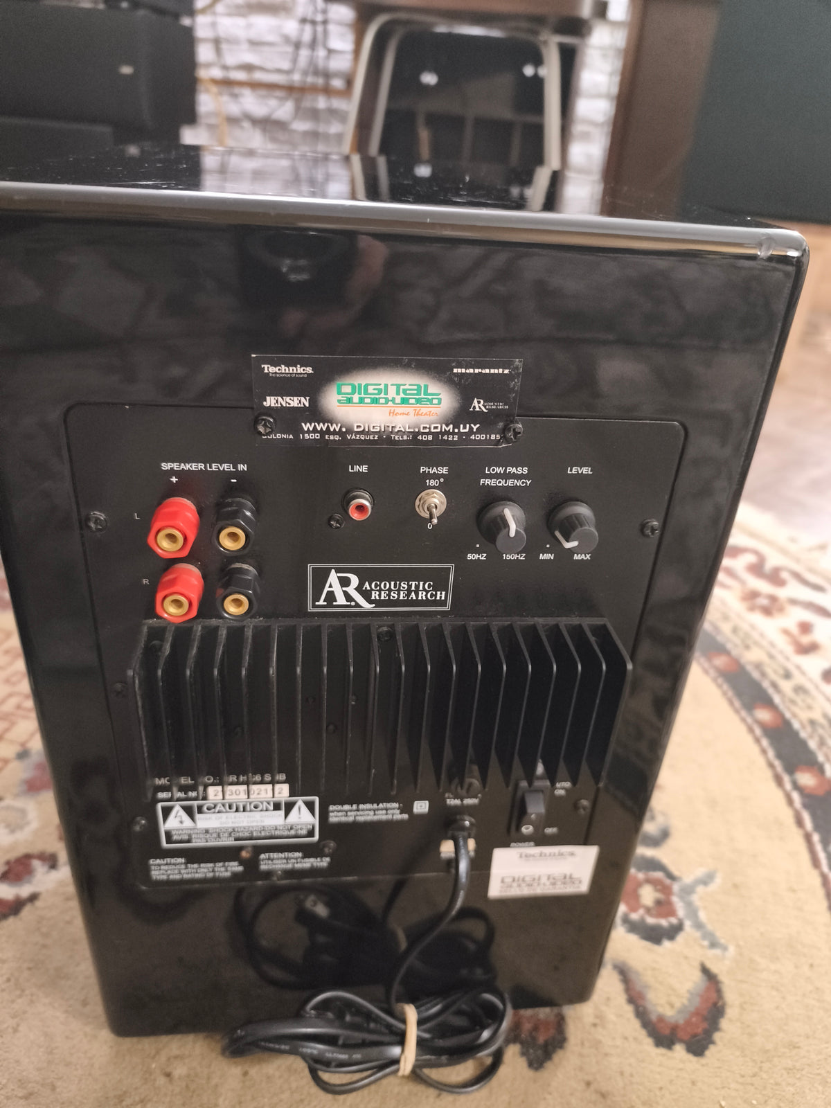 Subwoofer activo Acoustic Research Negro Piano