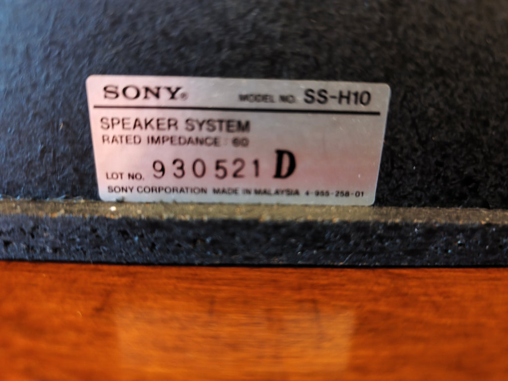 Parlantes monitores SONY